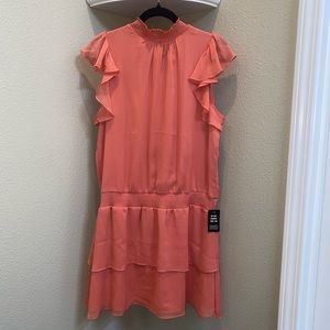 New Express Ruffle and Flounce Dress Large